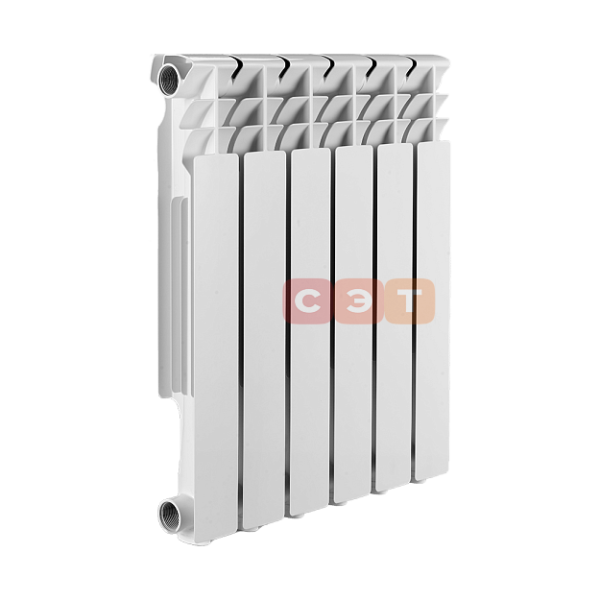 Радиатор алюминиевый SMART Install Easy One 500, 565x78x76мм, 10 секций